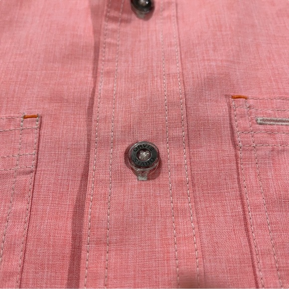 Orvis Men Tech Chambray Work Shirt Sz M Long Sleeve Button Up Quick Dry UPF 30+ - Picture 10 of 16